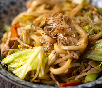 Kokura-Style Sauce Yaki Udon